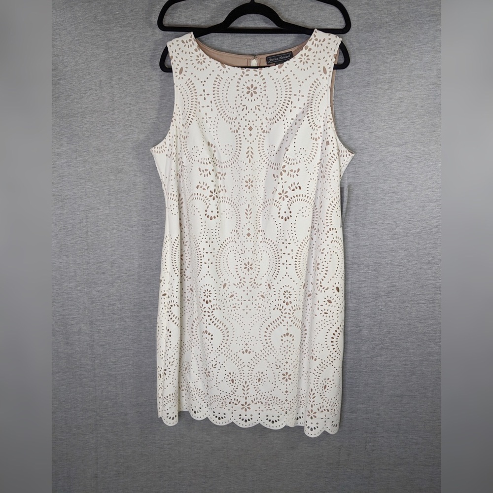 2x 👯‍♀️Host Pick⚡️Jessica Howard Laser Cut Shift Dress - Picture 3 of 10
